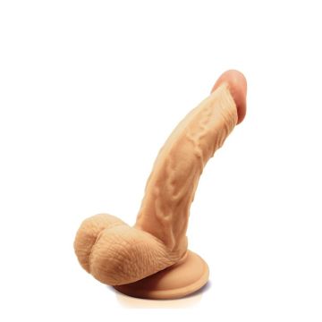 Dildo mit Hoden und Saugnapf