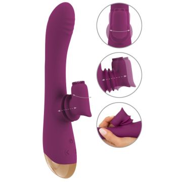 G-Punkt Vibrator mit Beweglichem Klitorisstimulator – Javida