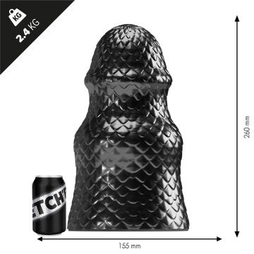 Stretch'r Scaly Buttplug XL - Schwarz