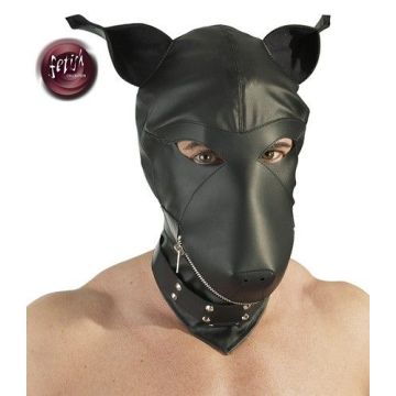 Hundemaske aus Lederimitat