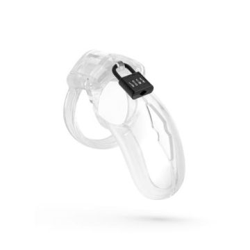 Keuschheitskäfig Transparent Lockdown - Mittel