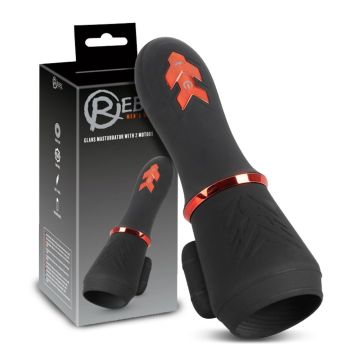 Glans Masturbator mit 2 Motoren