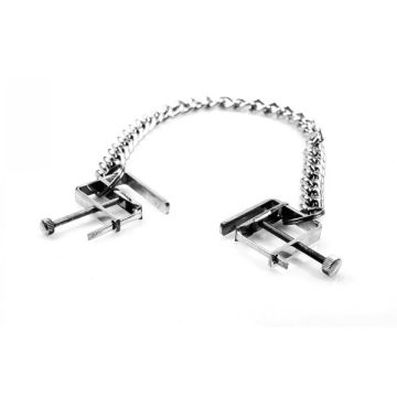 Brustwarzenklammern mit Schraube