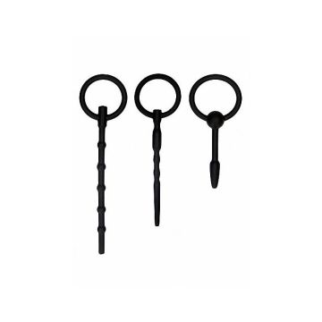 Urethral Sounding Plug Set - Schwarz