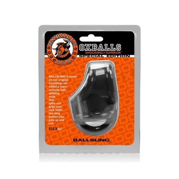 Oxballs Cock- und Ballsling mit Ballspreizer - Schwarz
