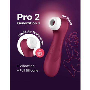 Satisfyer Pro 2 Generation 3 Druckwellen-Vibrator - Rot