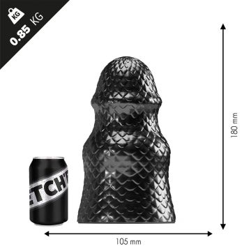 Stretch'r Scaly Buttplug M - Schwarz