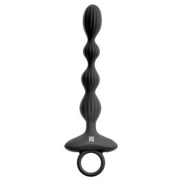 Anos Flexible Vibrierende Analkugeln - Schwarz