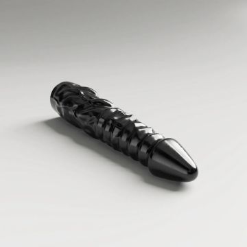 All Black Steroid Allez Dildo Schwarz - 40 cm