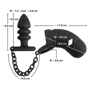 CockCage mit Buttplug