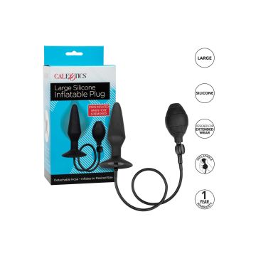 Aufblasbarer Silikon-Buttplug - Large