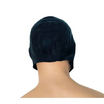 Volle Gummi-Gasmaske - Schwarz
