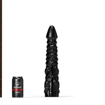 All Black Steroid Allez Dildo Schwarz - 40 cm