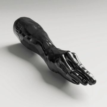 All Black Steroid Fisting Dildo Backstroke Schwarz - 44 cm