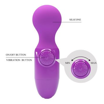 Little Cute Mini Wand Vibrator Pretty Love - Lila