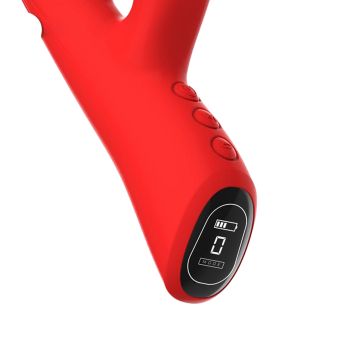 Klopfender Mund-Vibrator mit App IY - Trixy - Triple - Rot