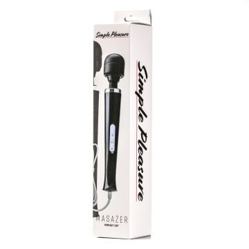 Simple Pleasure Wand Vibrator - Schwarz