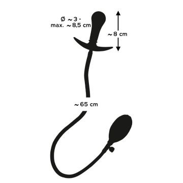 Aufblasbarer Buttplug mit Innenkugel