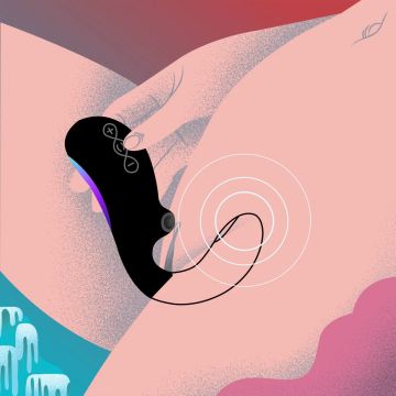 Vibrator mit Dreifachstimulation und App-Steuerung - Schwarz