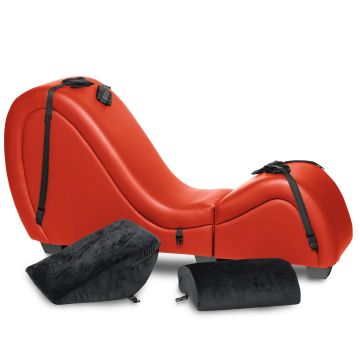 Master Series Kinky Sex Chaiselongue mit Love Kissen - Rot