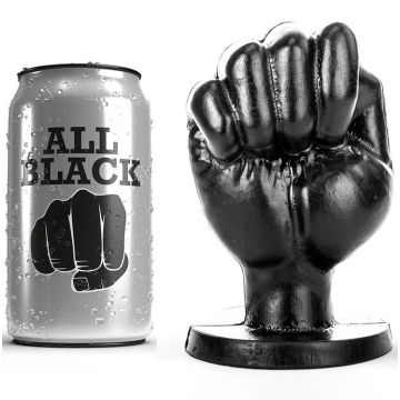 All Black Fist Plug Schwarz - S