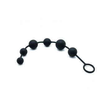 Schwarze Analkugeln 40 cm - Rimba
