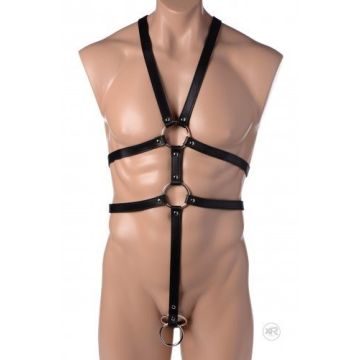 Herren-Körper-Harness - Schwarz