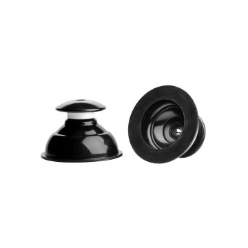 Master Series Silicone Tepelzuigers Plungers - Zwart