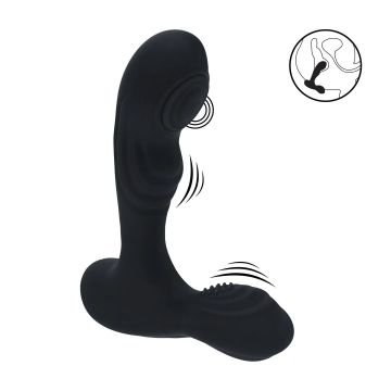 Vibrierender und Tappender Prostatamassager - Schwarz