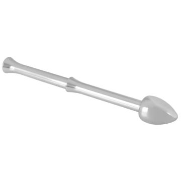 Vibrierender Prostata-Stimulator - Metall-Milchstab
