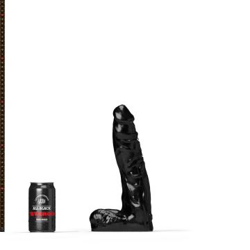 All Black Steroid Dildo The Coach Schwarz - 30 cm