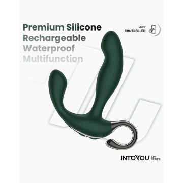 Prostatamassager mit Wackelfinger und App-Steuerung - Grün