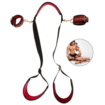 Hals- und Oberschenkel-Bondage-Set Bad Kitty