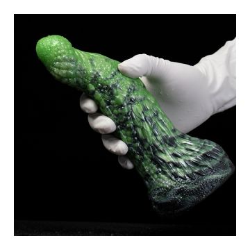 Monster Dildo Gode Puruk - Grün