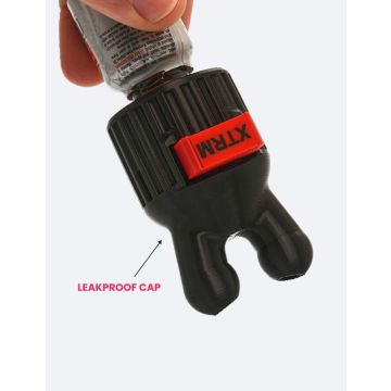 XTRM KINKY Auslaufsicherer Doppel-Inhalator Schwarz - Klein