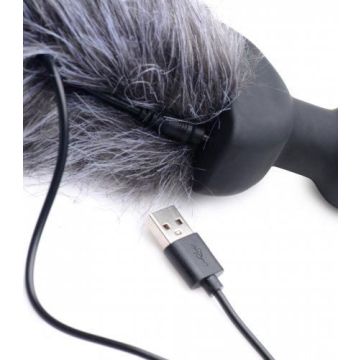 Vibrierender Buttplug mit Schwanz - Fuchs