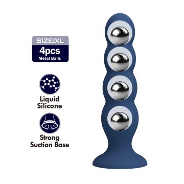 Mr. Play Buttplug mit 4 Metallkugeln