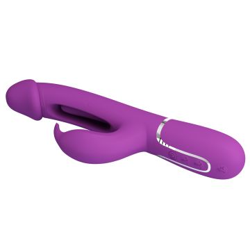 Rabbit 3-in-1 Vibrator Pretty Love Kampas - Lila