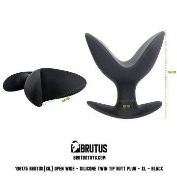 Silikon Zwilling Spitze Buttplug XL - Open Wide