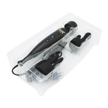 Wandvibrator Black Edition Mit 2 Aufsätzen