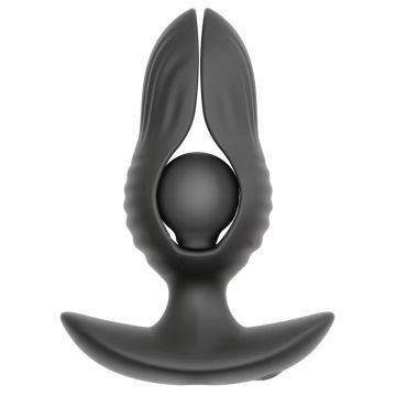 RC Aufblasbarer und Vibrations-Buttplug Schwarz - Anos