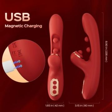 HoneyPlayBox Klopf-Vibrator Tickler - Rot