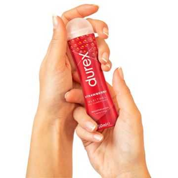Durex Wasserbasis Gleitmittel Erdbeeren 50 ml