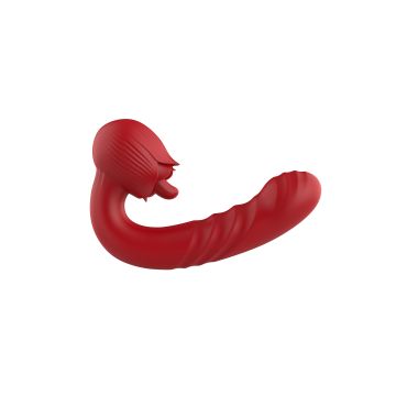 Stoßender Rabbit Vibrator Rose B - Series Cute