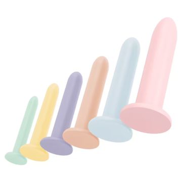 6 Delige Dildo Set in Pastel Kleuren