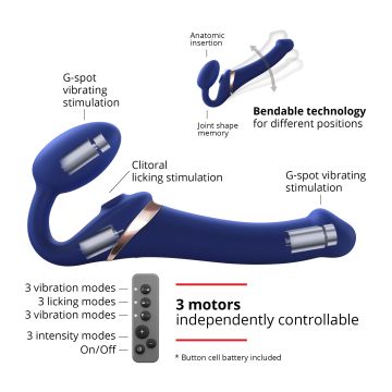 Strap-On Geschirr Multi Orgasm L - Blau