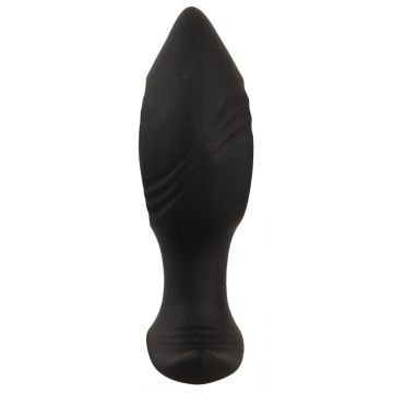 Anos - Vibrierender Buttplug mit Loch - Schwarz