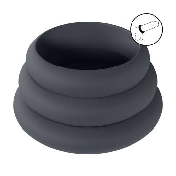 Cockring-Set von 3 Wide O S/M/L
