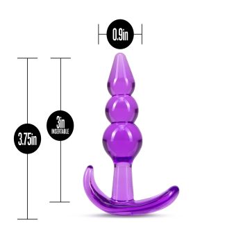 B Yours Triple Bead Analplug - Lila