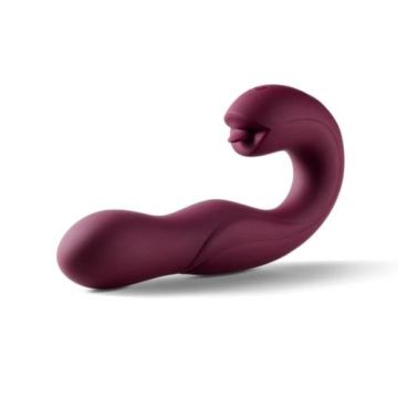 HoneyPlayBox Vibrator mit Leckender Zunge JOI - Rot
